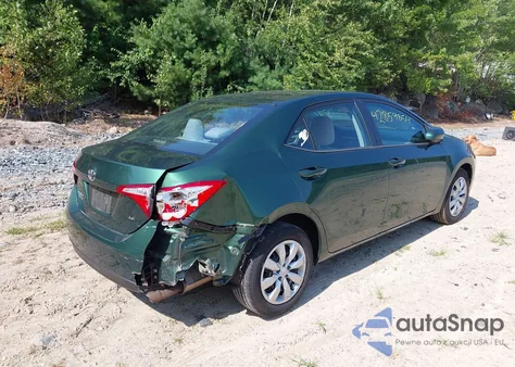2015 Toyota Corolla Le z USA, uszkodzony, nr VIN 2T1BURHE3FC230907